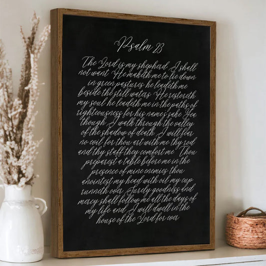 Psalm 23 - The Lord Is My Shepherd Wood Sign