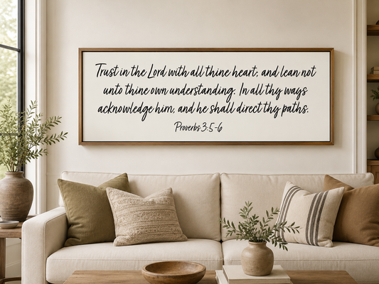 Trust in the Lord with all thine heart | Proverbs 3:5-6