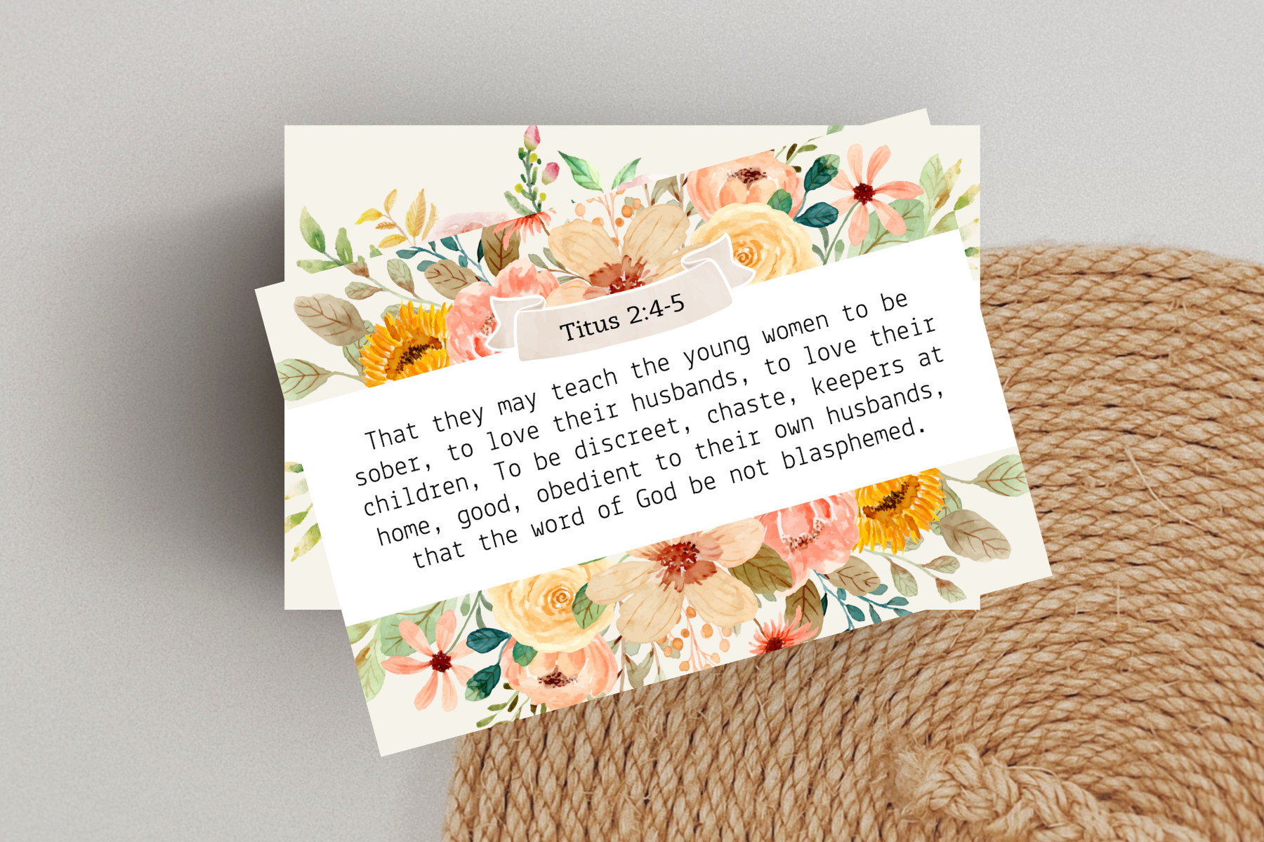 Christian Homemaking Digital Scripture Card Set – Forever Written