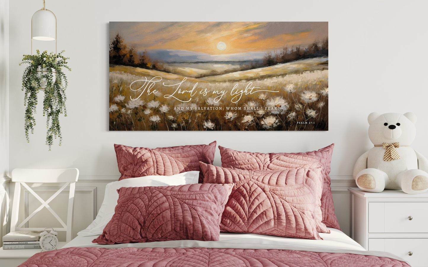 The Lord is My Light and My Salvation | Christian Wall Art