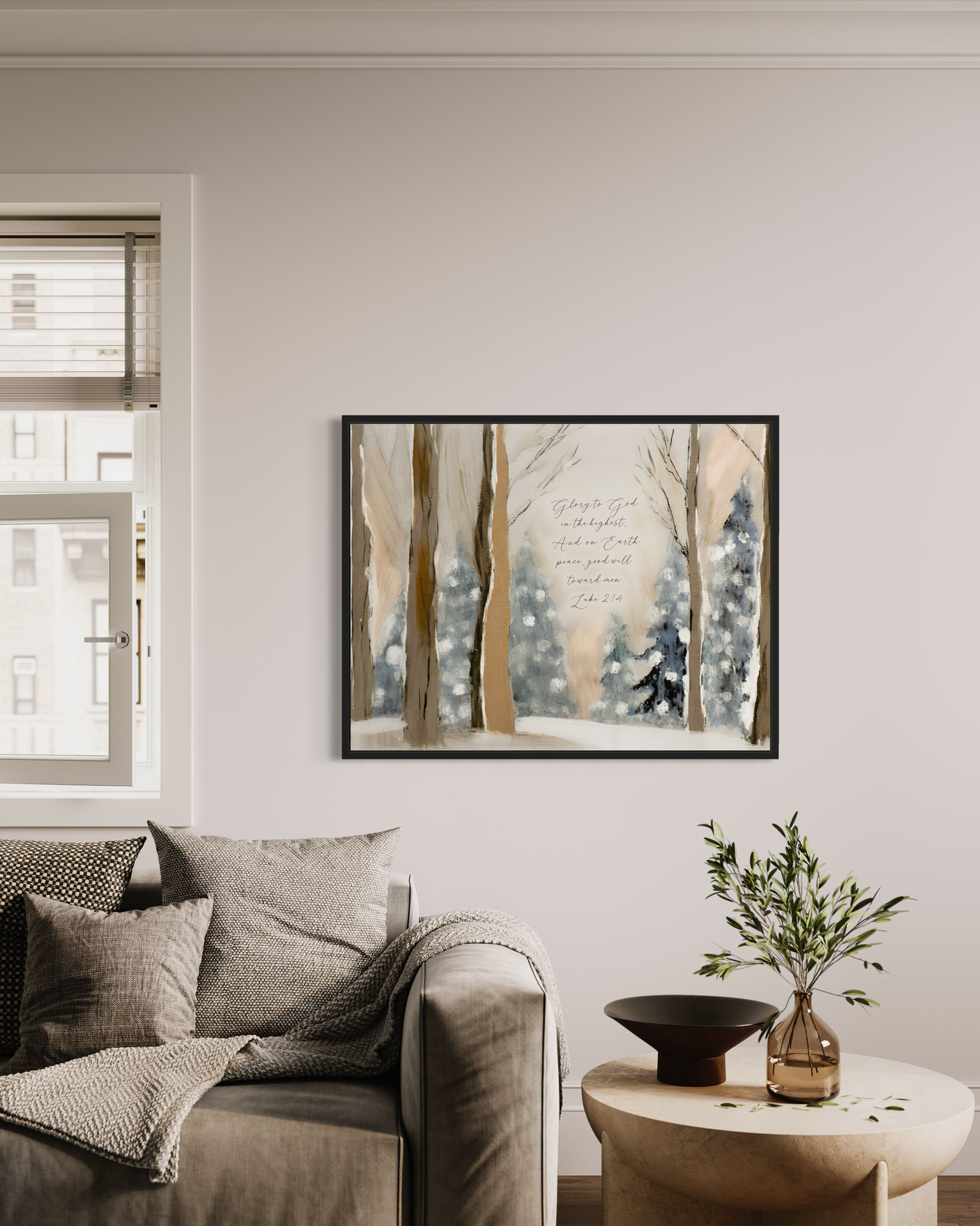 Glory To God in the Highest, Christmas | Christian Canvas Wall Art