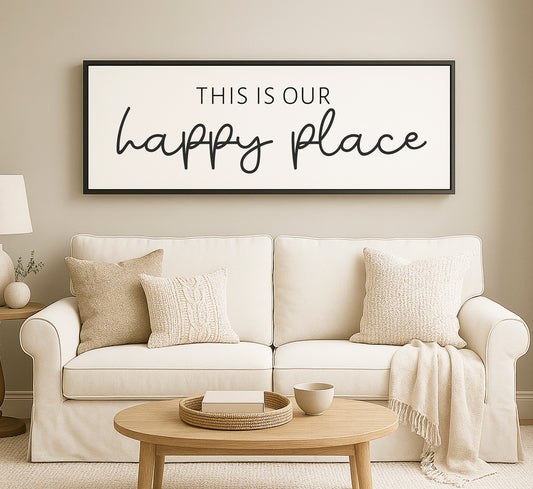 a living room with a white couch and a coffee table