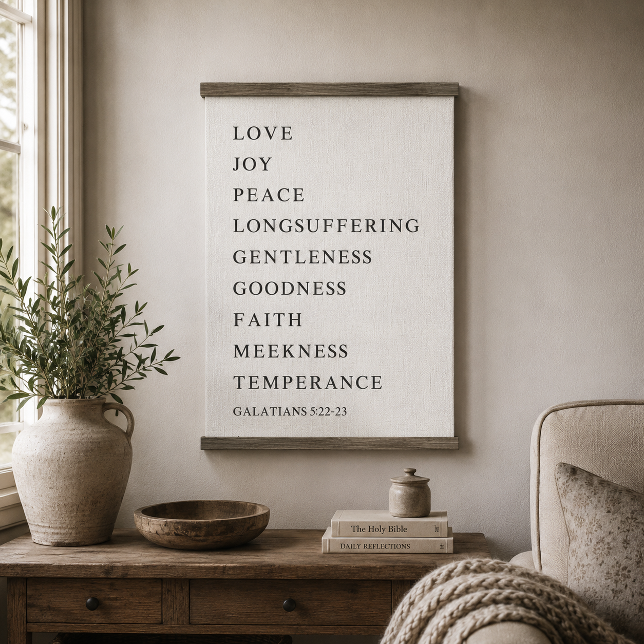 The Fruit of the Spirit II Hanging Canvas Galatians 5:22-23