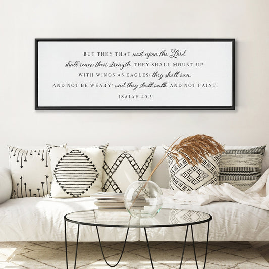 But They That Wait Upon The Lord II | Isaiah 40:31 | Bible Verse Wall Art - Forever Written