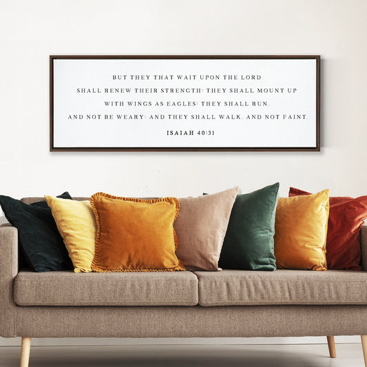 But They That Wait Upon The Lord | Isaiah 40:31 | Bible Verse Wall Art - Forever Written