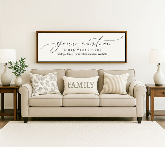 Custom Bible Verse Wood Sign | Personalized Sign
