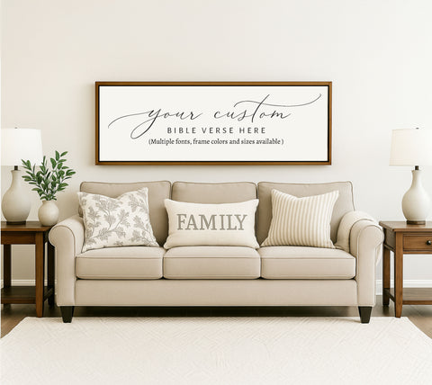 Custom Bible Verse Wood Sign | Personalized Sign