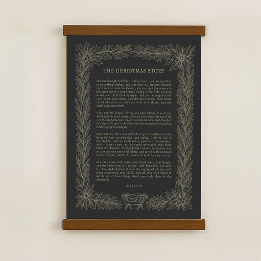 The image is a framed poster with text and decorative elements, including a floral border.