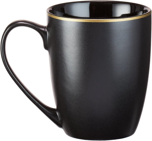 Christian Encouragement Gifts for Men/Women Matte Black Coffee Mug W/Metallic Font Scripture Verses “Plans to Prosper You” Jeremiah 29:11 12Oz Stoneware