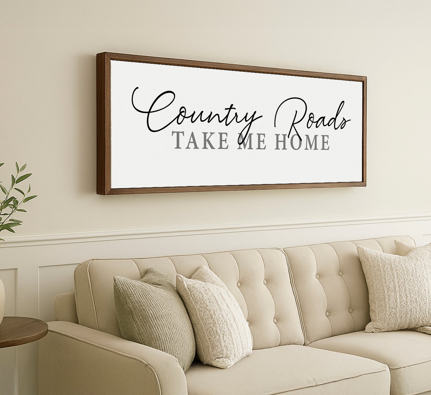 a couch and a table in a room