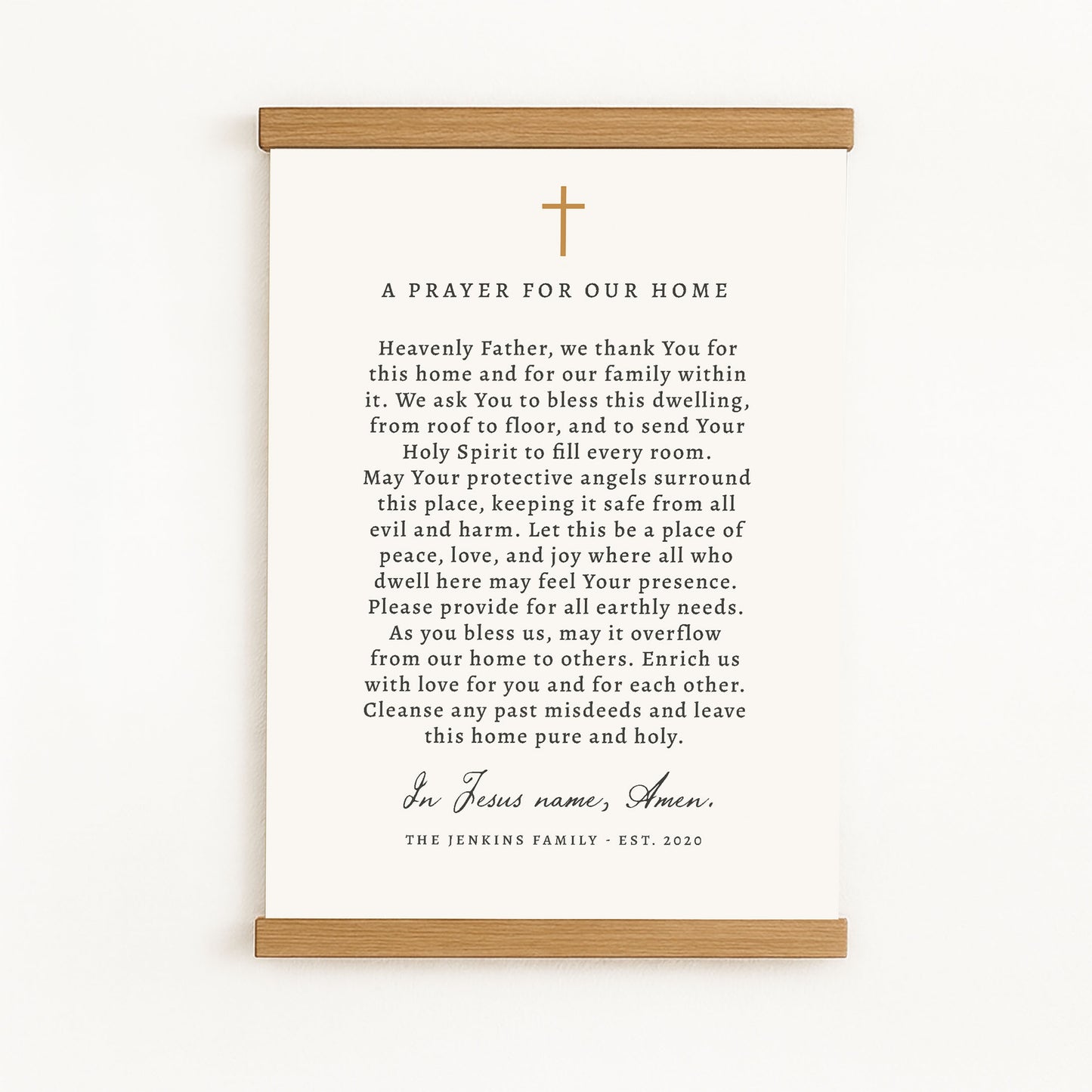 A prayer for our home