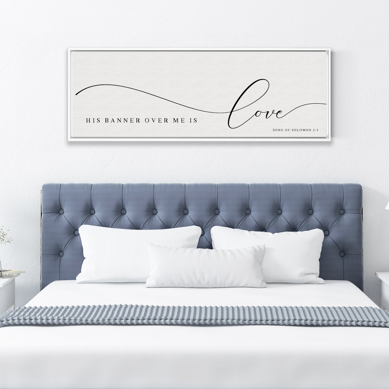His Banner Over Me Is Love | Scripture Wall Art | Song Of Solomon 2:4 - Forever Written