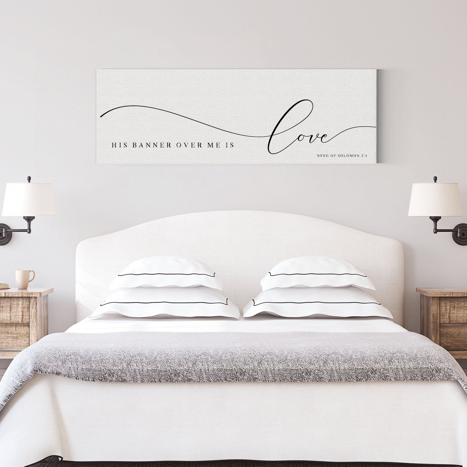 His Banner Over Me Is Love | Scripture Wall Art | Song Of Solomon 2:4 - Forever Written