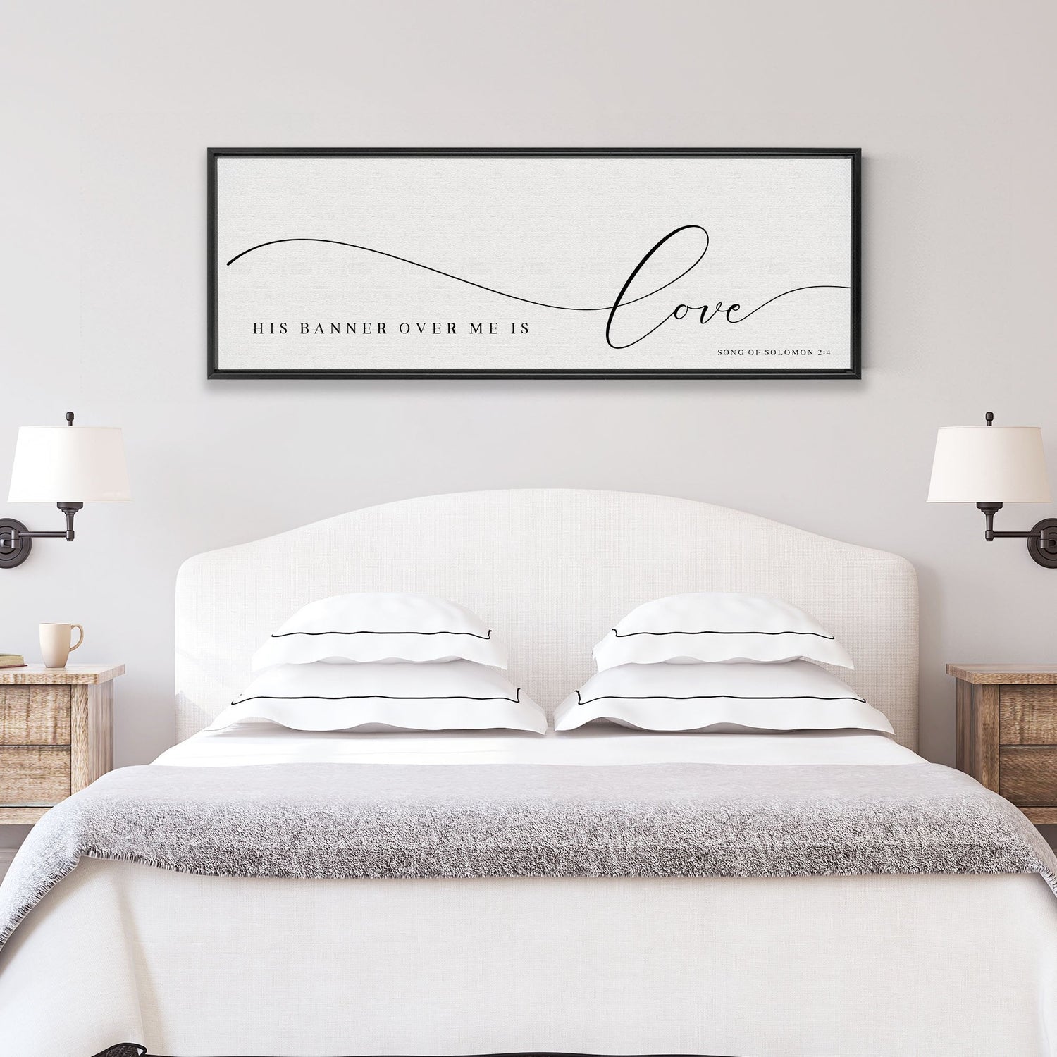 His Banner Over Me Is Love | Scripture Wall Art | Song Of Solomon 2:4 - Forever Written