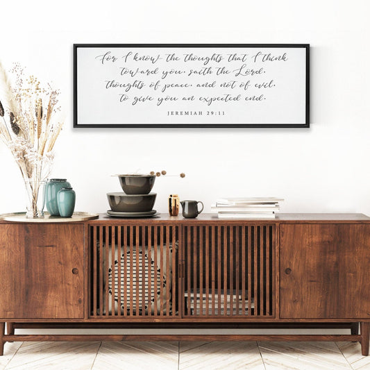I Know the Thoughts that I Think Toward You | Jeremiah 29:11 | Bible Verse Wall Art - Forever Written