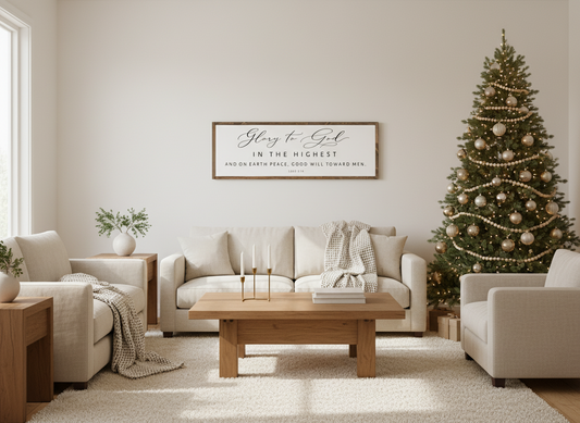Glory To God in the Highest | Christmas | Christian Wall Art