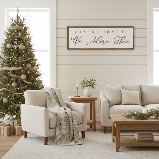Joyful Joyful We Adore Thee | Christmas | Christian Wall art