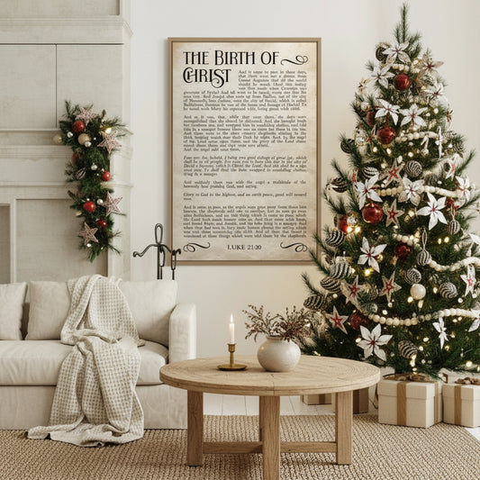 The Birth of Christ | Christmas Story Canvas Wall Art