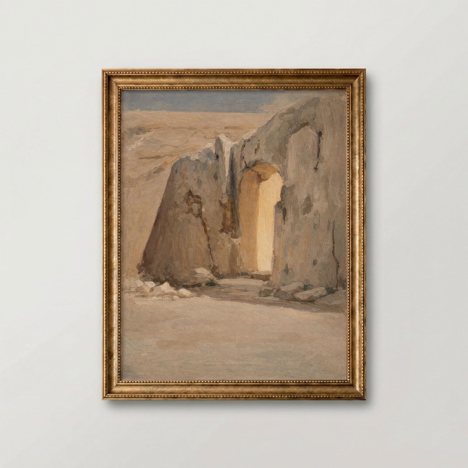 He Is Risen Empty Tomb Art – Christian Resurrection Bible Verse (Digital Download)