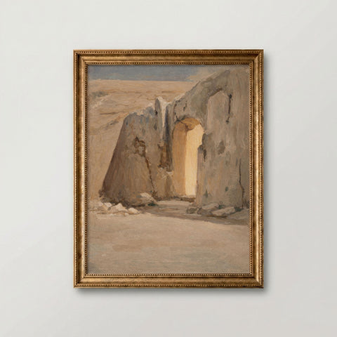 He Is Risen Empty Tomb Art – Christian Resurrection Bible Verse (Digital Download)