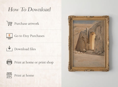 He Is Risen Empty Tomb Art – Christian Resurrection Bible Verse (Digital Download)