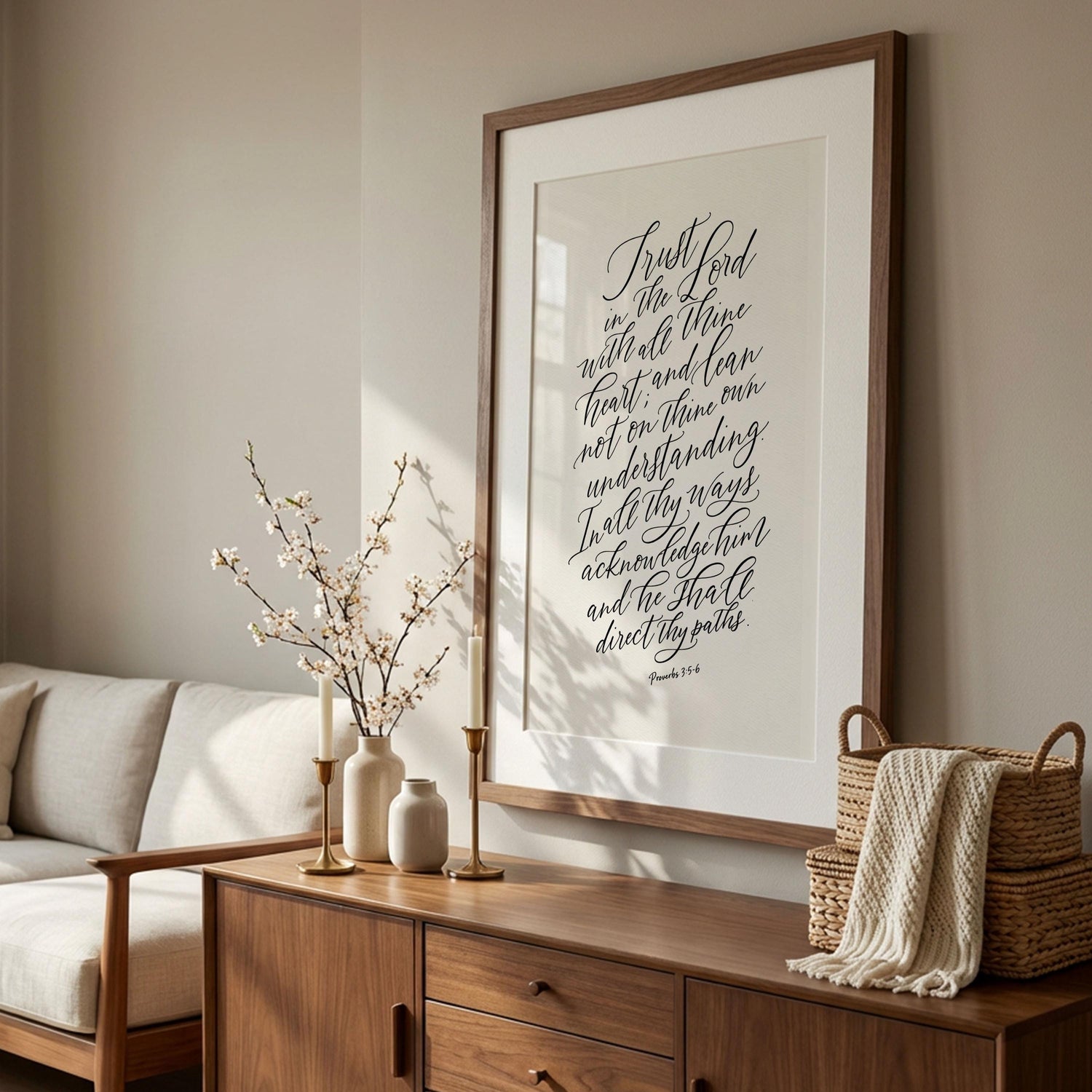 Trust In The Lord | Christian Scripture Wall Art | Digital Download
