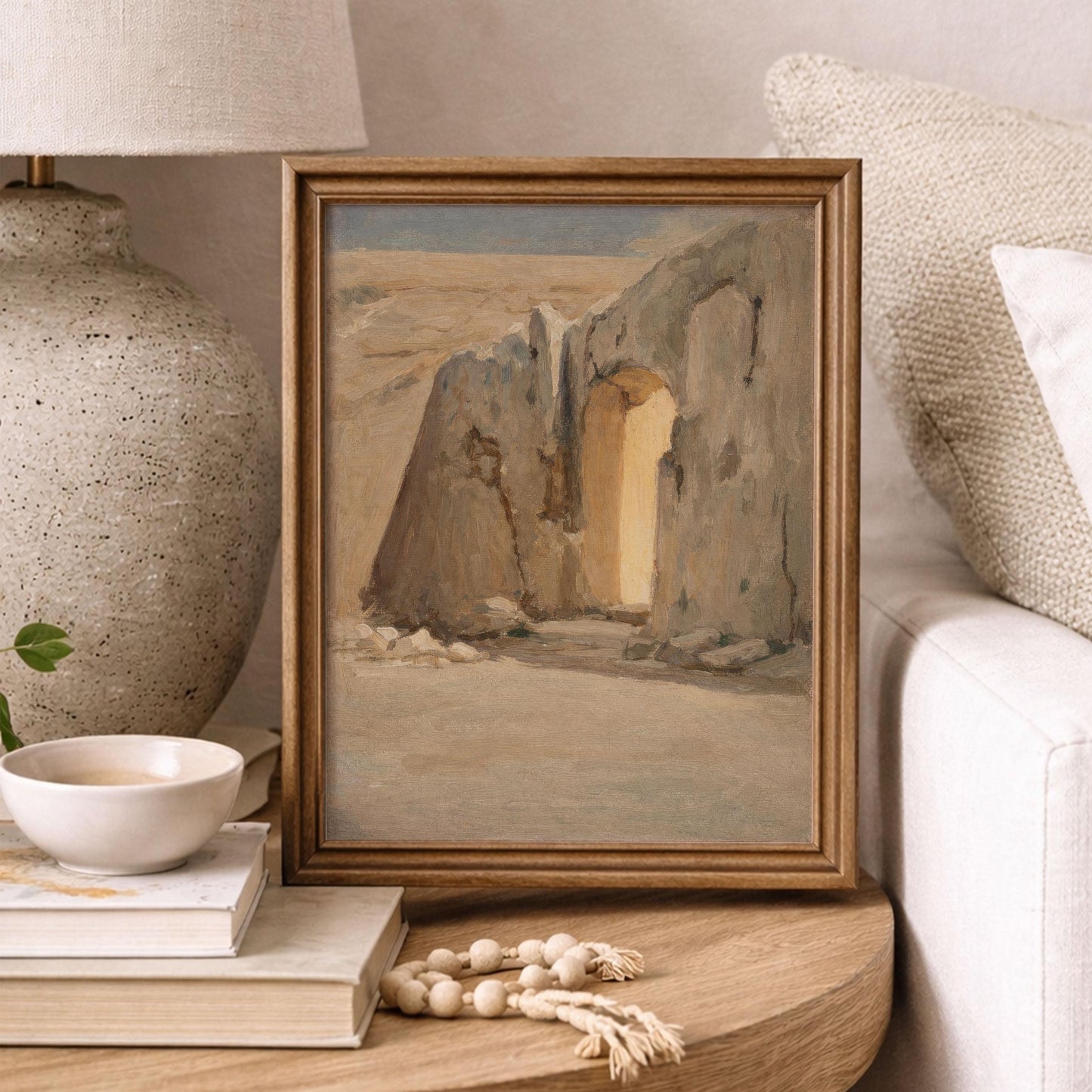 He Is Risen Empty Tomb Art – Christian Resurrection Bible Verse (Digital Download)