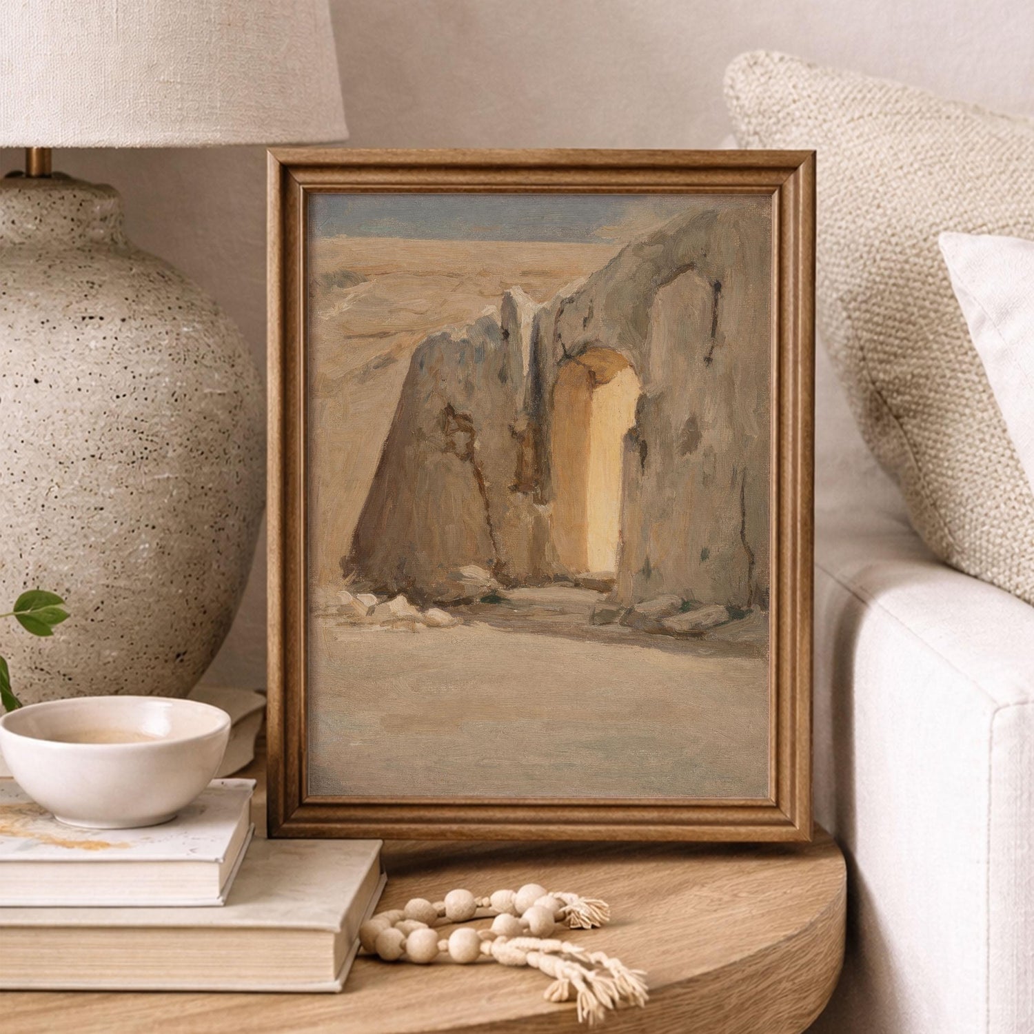 He Is Risen Empty Tomb Art – Christian Resurrection Bible Verse (Digital Download)
