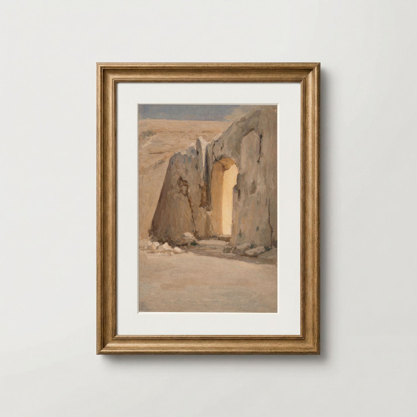 He Is Risen Empty Tomb Art – Christian Resurrection Bible Verse (Digital Download)