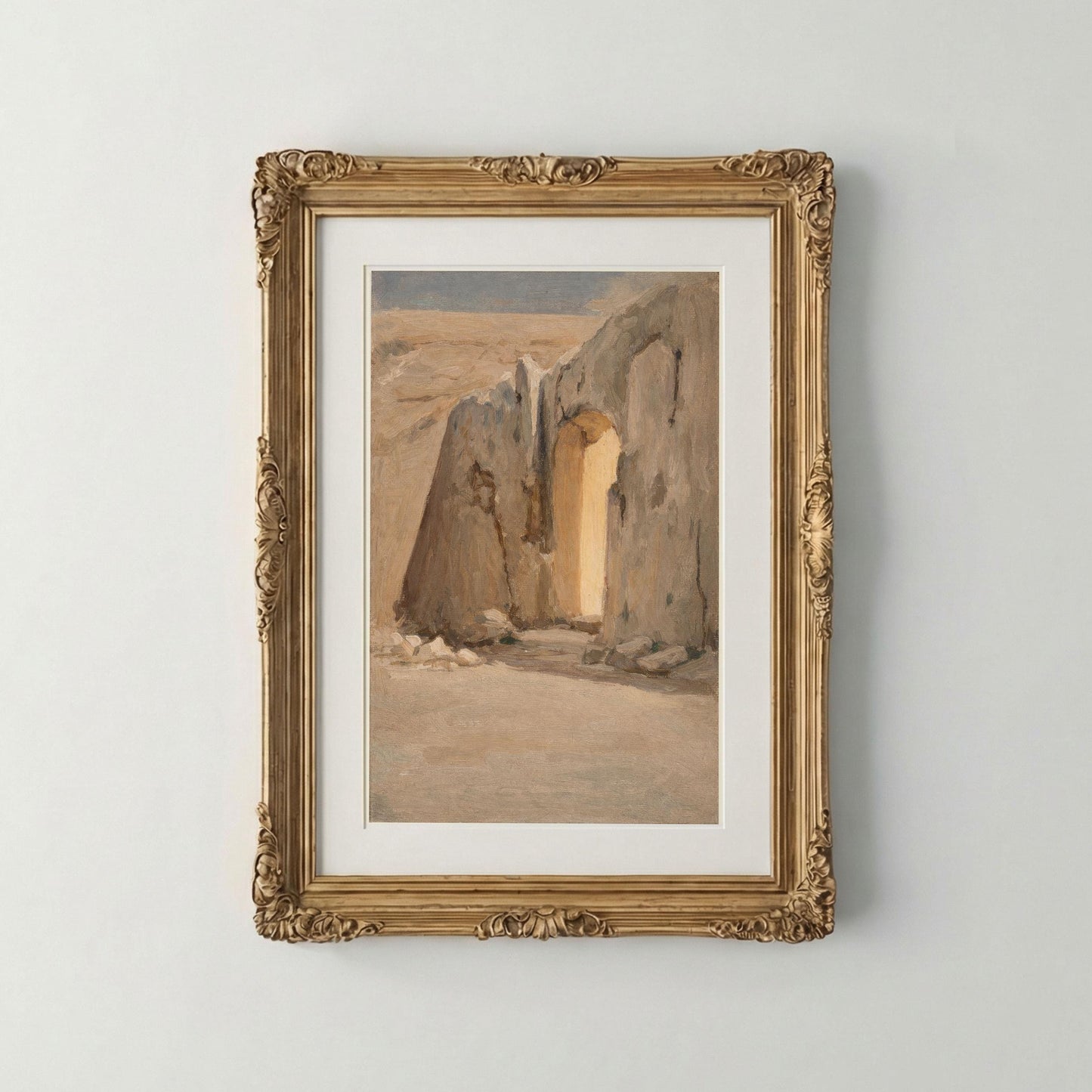 He Is Risen Empty Tomb Art – Christian Resurrection Bible Verse (Digital Download)