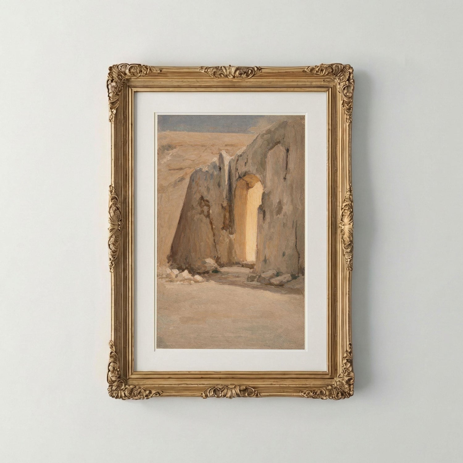 He Is Risen Empty Tomb Art – Christian Resurrection Bible Verse (Digital Download)
