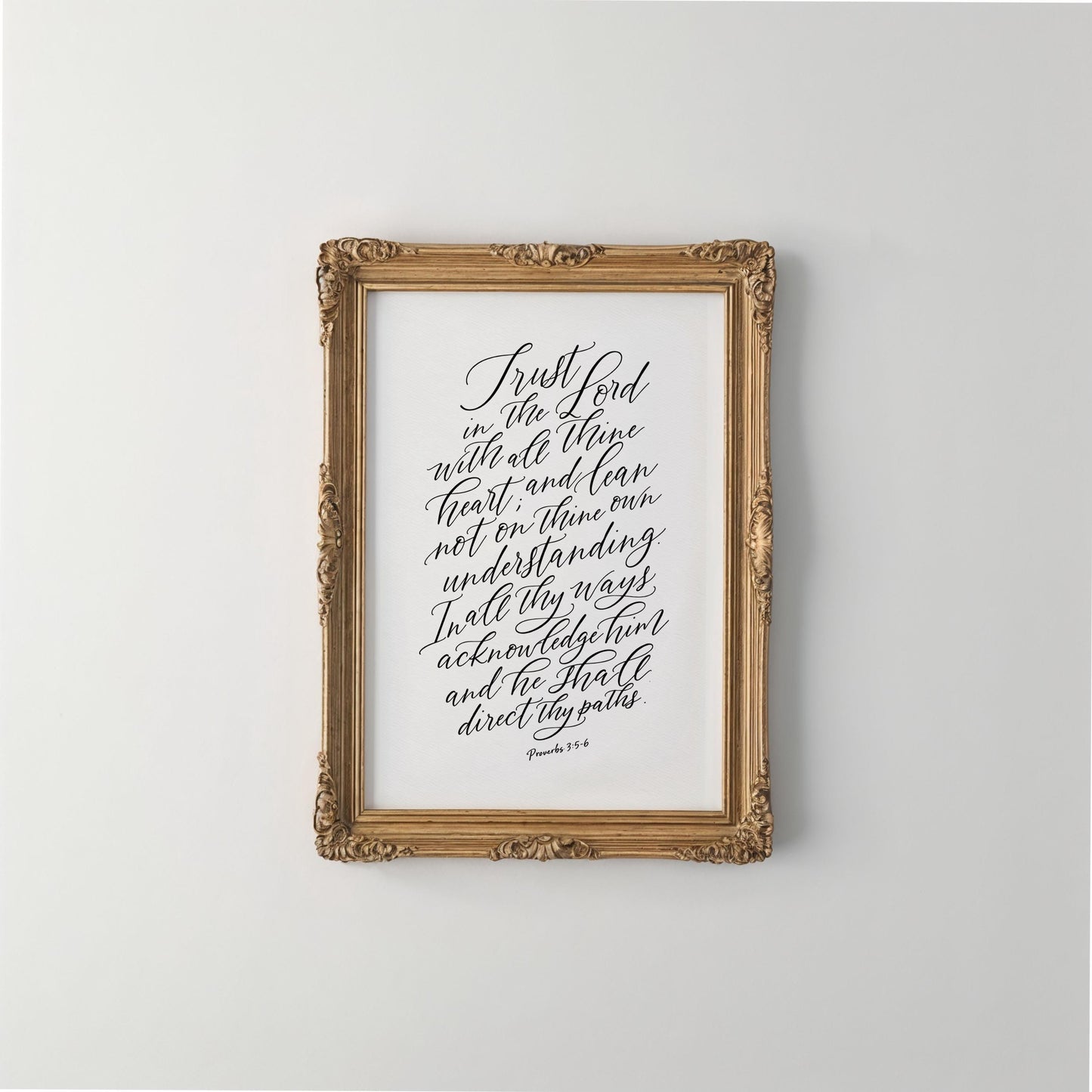 Trust In The Lord | Christian Scripture Wall Art | Digital Download