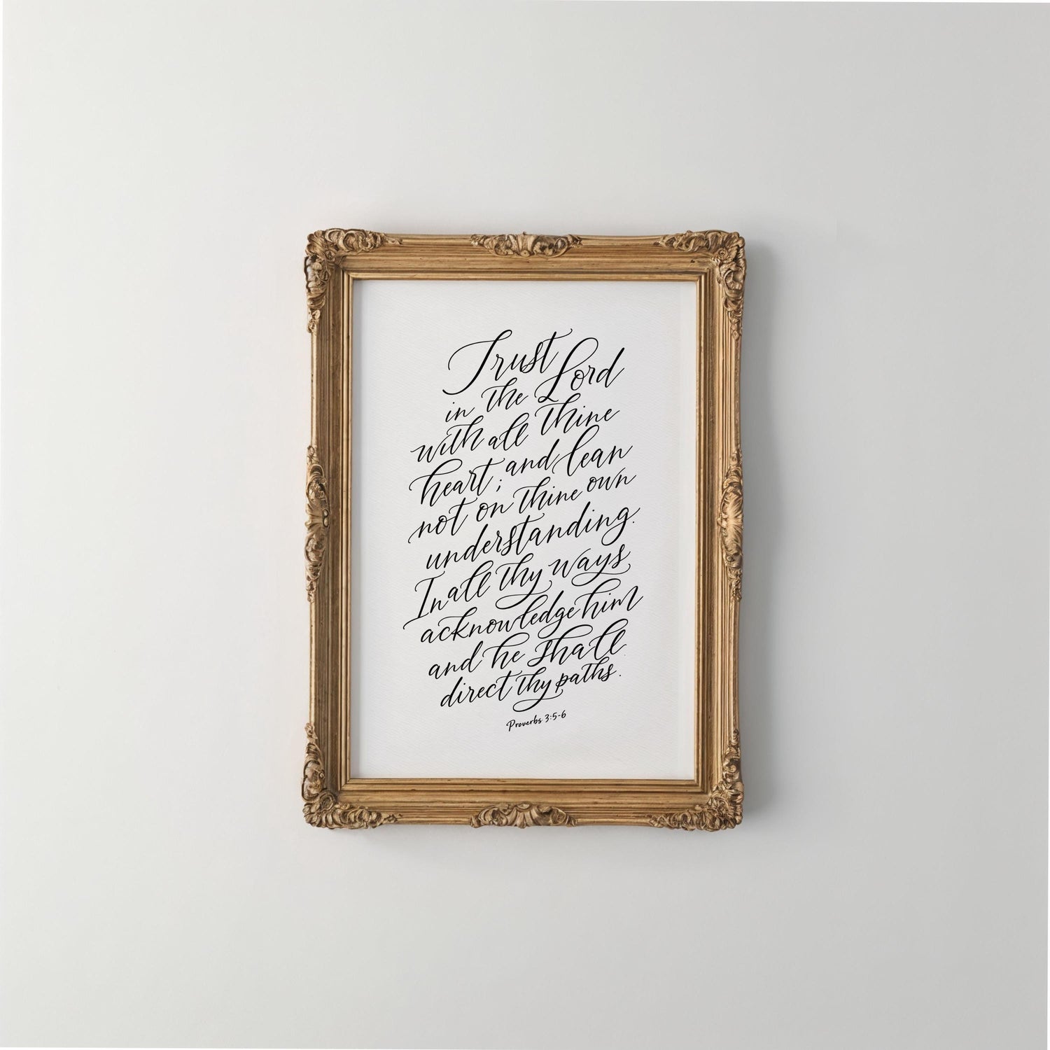 Trust In The Lord | Christian Scripture Wall Art | Digital Download