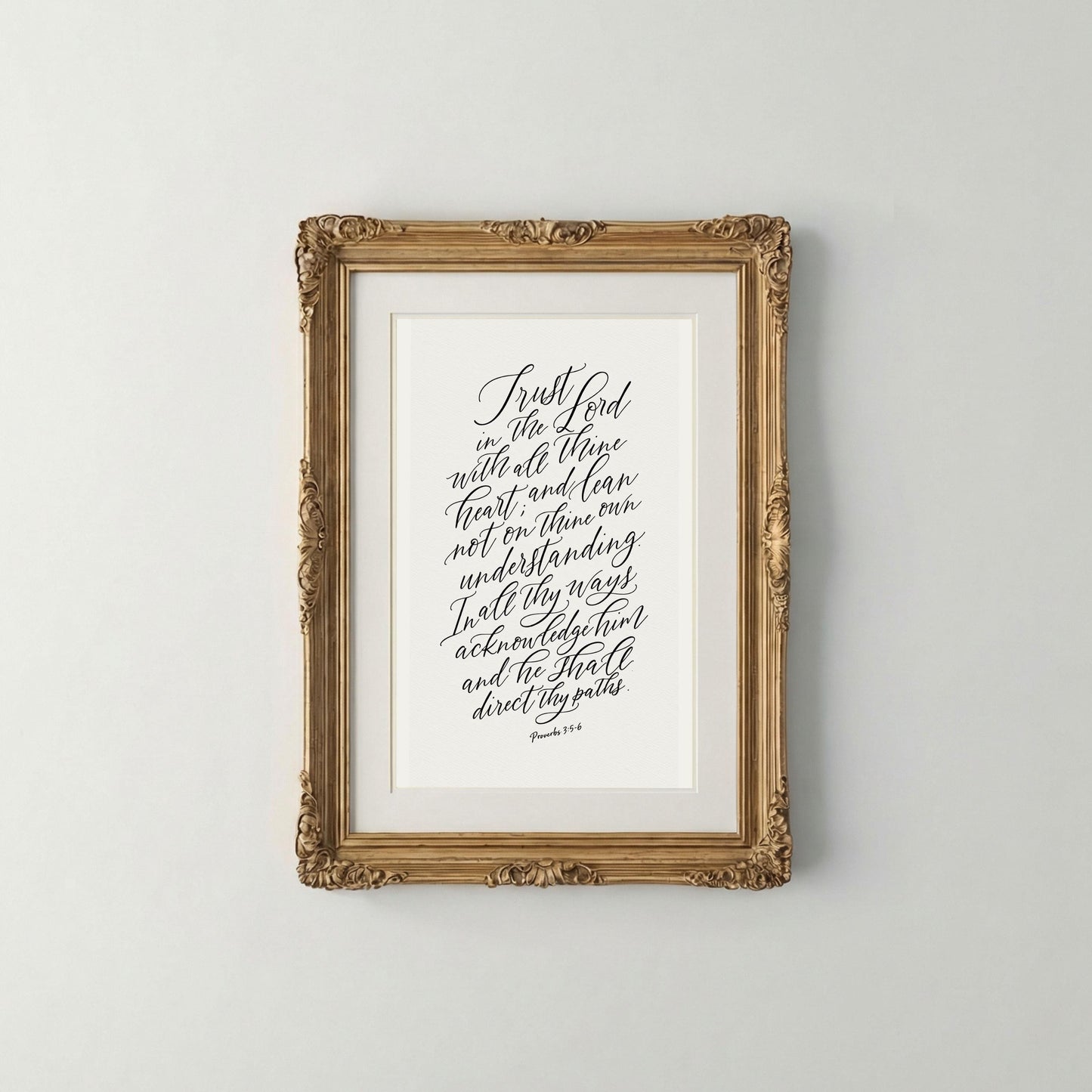 Trust In The Lord | Christian Scripture Wall Art | Digital Download