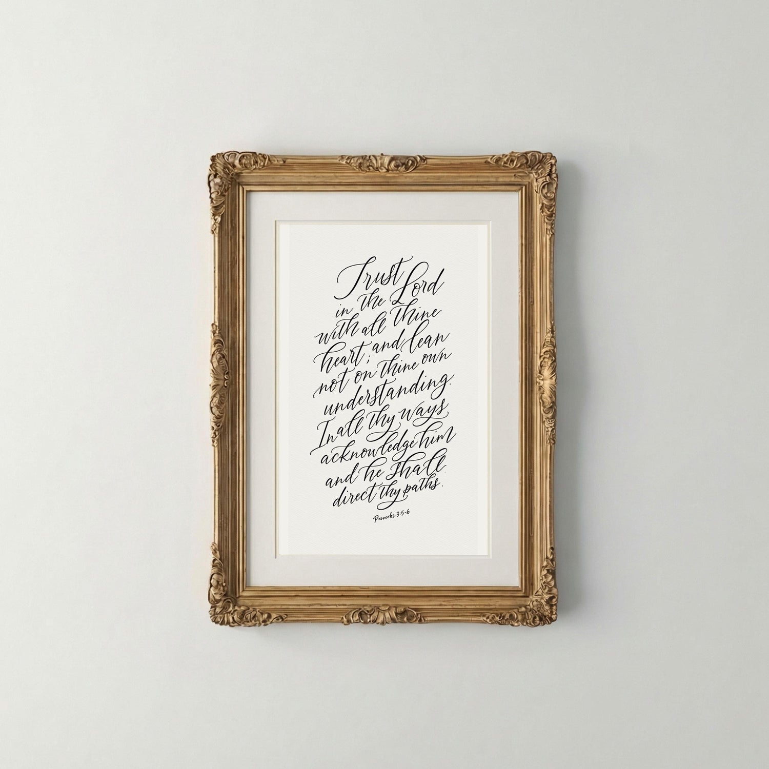 Trust In The Lord | Christian Scripture Wall Art | Digital Download