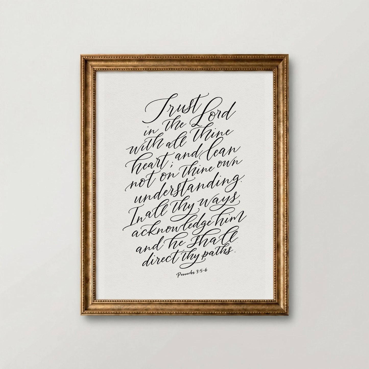 Trust In The Lord | Christian Scripture Wall Art | Digital Download