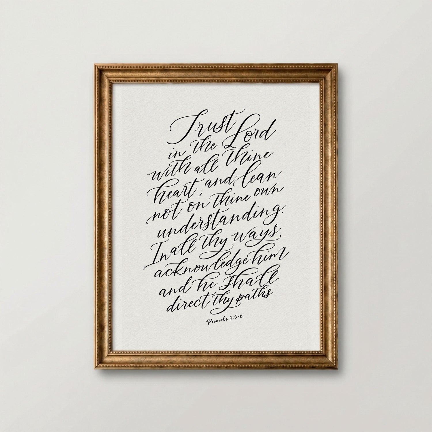 Trust In The Lord | Christian Scripture Wall Art | Digital Download