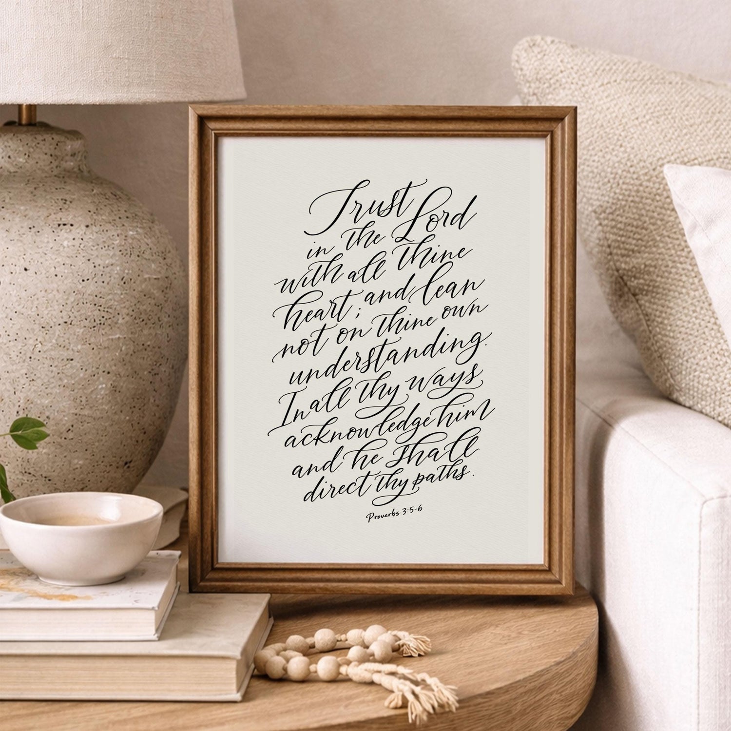 Trust In The Lord | Christian Scripture Wall Art | Digital Download