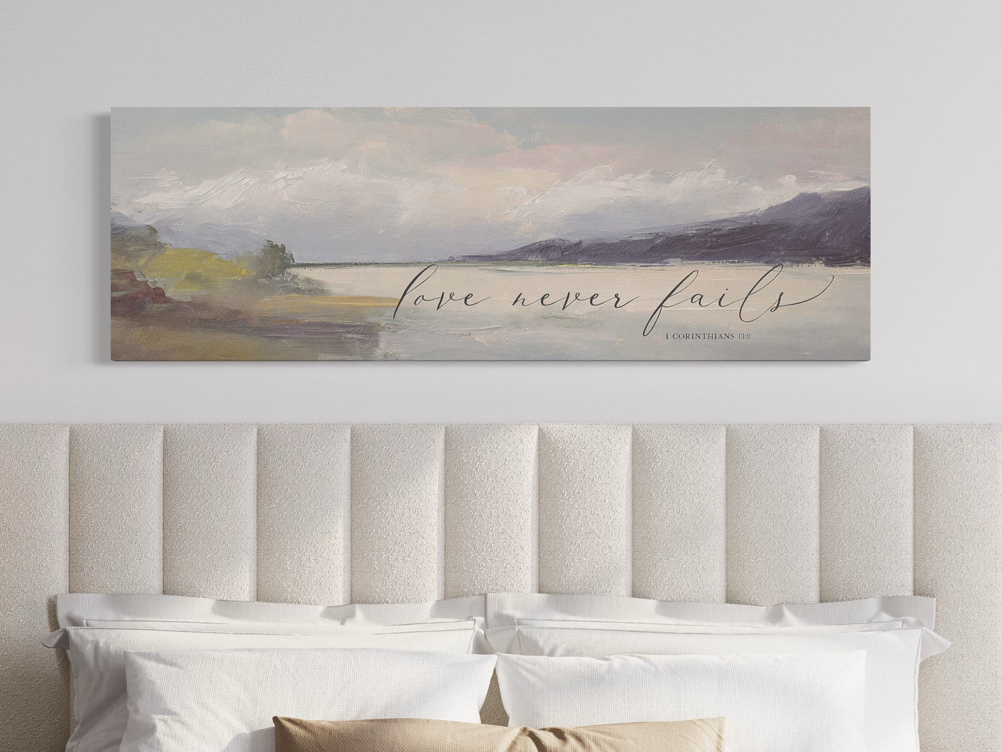 Love Never Fails Canvas Wall Art