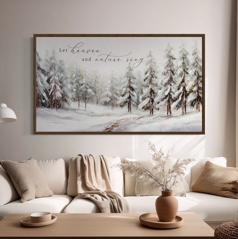 Let Heaven and Nature Sing Christmas Wall Art