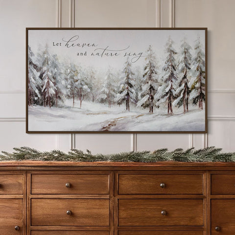 Let Heaven and Nature Sing Christmas Wall Art