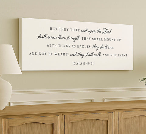 But They That Wait Upon The Lord II | Isaiah 40:31 | Bible Verse Wall Art