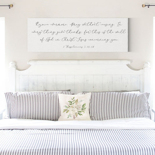 Pray Without Ceasing Scripture Sign | Scripture Wall Art | Bible Verse Sign | 1 Thessalonians 5:16-18 | Scripture Sign With Frame Options - Forever Written