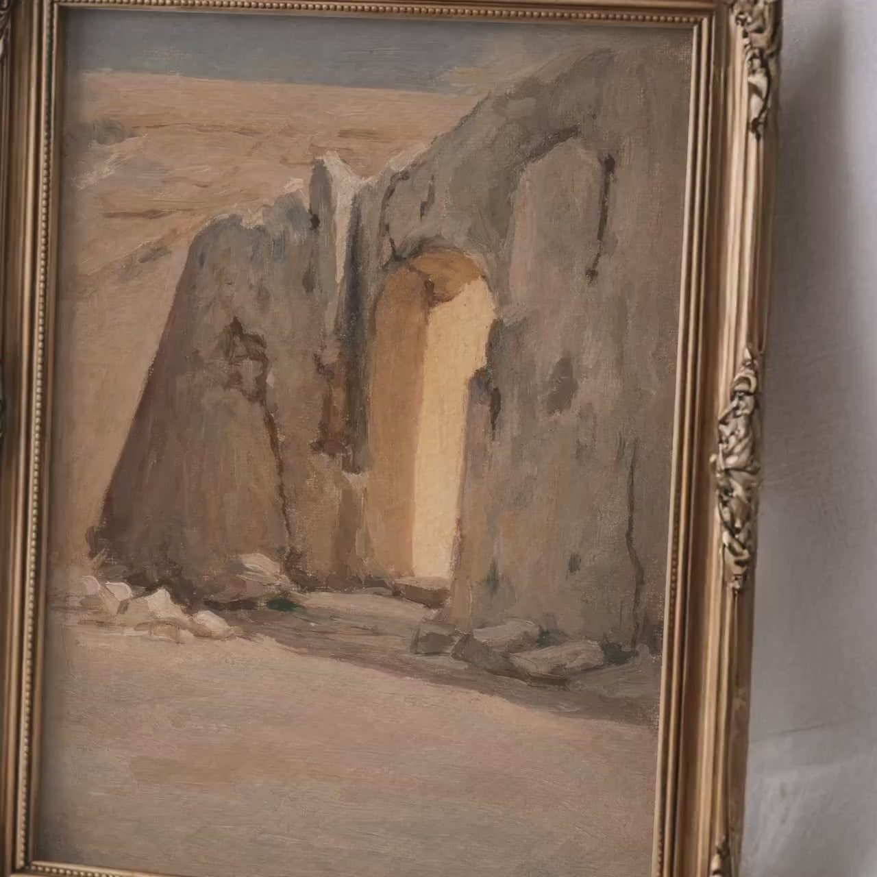 He Is Risen Empty Tomb Art – Christian Resurrection Bible Verse (Digital Download)