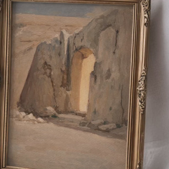 He Is Risen Empty Tomb Art – Christian Resurrection Bible Verse (Digital Download)