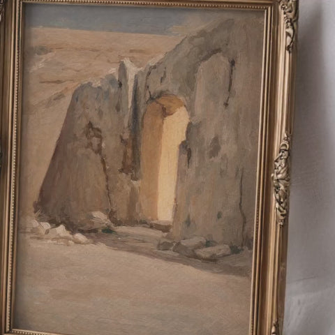 He Is Risen Empty Tomb Art – Christian Resurrection Bible Verse (Digital Download)