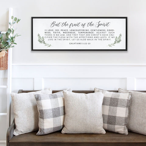 The Fruit of The Spirit Wood Sign | SCRIPTURE WALL ART | Wall Décor | Scripture Sign | Galatians 5:22-23 - Forever Written