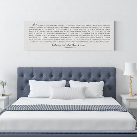 The Greatest of These is Love | 1 Corinthians 13:4-13 | Bible Verse Wall Art - Forever Written