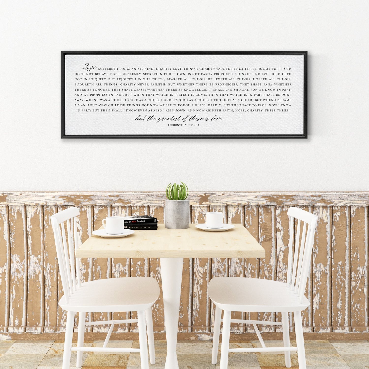 The Greatest of These is Love | 1 Corinthians 13:4-13 | Bible Verse Wall Art - Forever Written