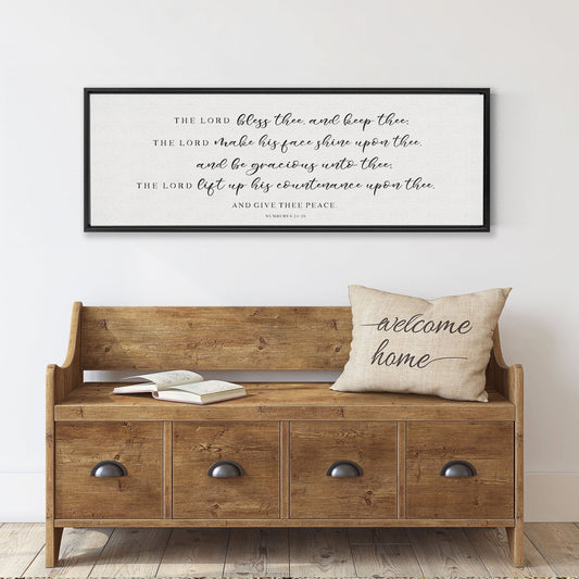 The Lord Bless Thee And Keep Thee | Scripture Wall Art | Numbers 6:24-26 - Forever Written